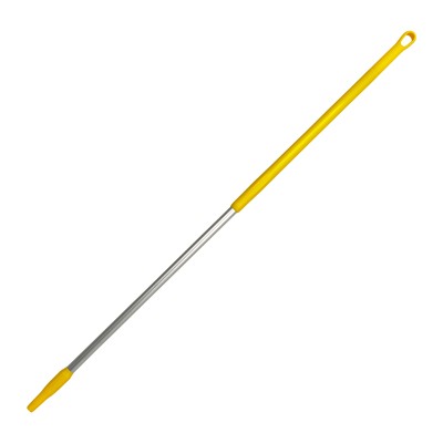 123370Y: Ergonomische alusteel met schroefdraad - 150 cm - GEEL
