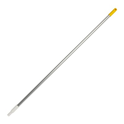 125375: Alusteel met schroefdraad - 150 cm - GEEL