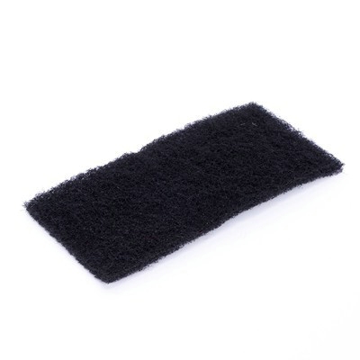 131503: Doodle bug schuurpad dun - 25 x 10 x 1 cm - ZWART