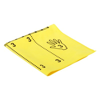 1334GE-P: Microvezeldoek Greenspeed Topswipe met vouw-techniek bedrukking - 40 x 40 cm - GEEL