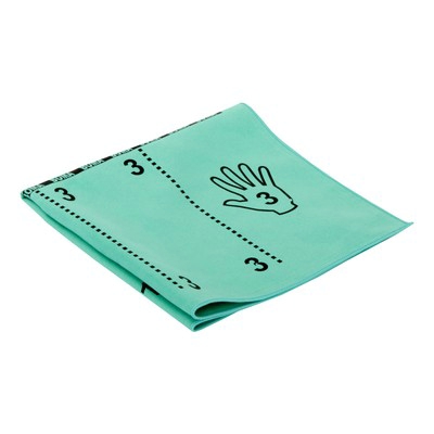 1334GR-P: Microvezeldoek Greenspeed Topswipe met vouw-techniek bedrukking - 40 x 40 cm - GROEN