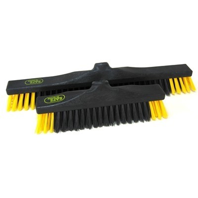 170030: Werkplaatsbezem industrie - 30 cm - ZWART/GEEL