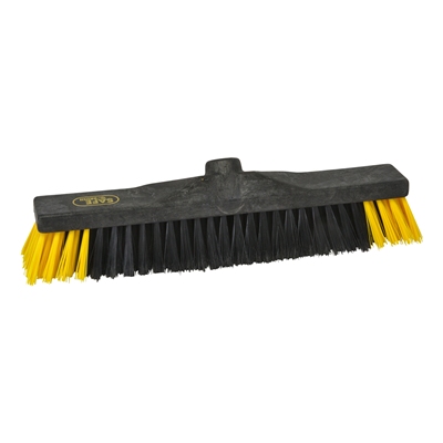 170040: Werkplaatsbezem industrie - 40 cm - ZWART/GEEL