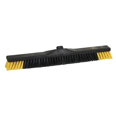 170060: Werkplaatsbezem industrie - 60 cm - ZWART/GEEL