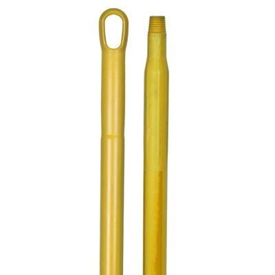 170900: Ergonomische monobloksteel met schroefdraad - 150 cm - GEEL