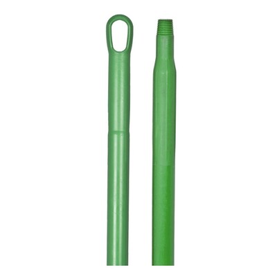 170904: Ergonomische monobloksteel met schroefdraad - 150 cm - GROEN