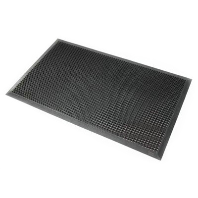 190782: Rubber ringmat met rand 12,5 mm - 120 x 180 cm - GRIJS