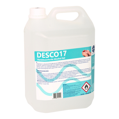 225127C: Desco 17 Handdesinfectie alcohol gel - 5 l