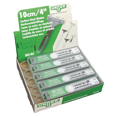 512101: Mesjes voor schraper Unger - 10 cm - 10 stuks