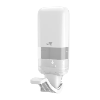 564100: Tork Dispenser zeep- en desinfectiedispenser - armbediening - WIT - 564100