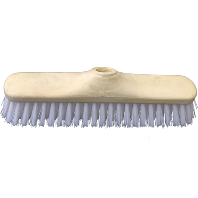 600120: Schrobborstel polyamide - 29 cm - met steelhouder