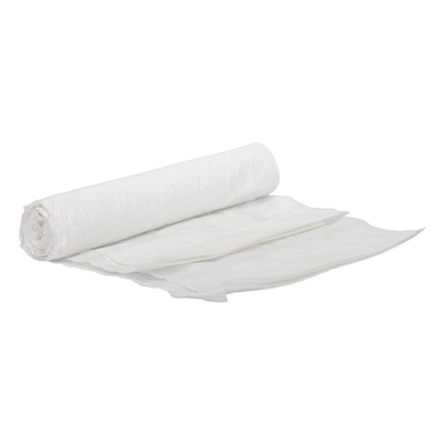 625397: HD zak met trekbandsluiting - 50 x 55 cm - T25 - 25 l - WIT - rol 25 stuks