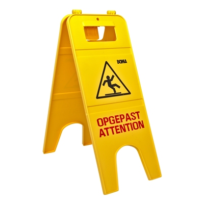 710009: Seinbord dubbel "Opgepast/Attention"