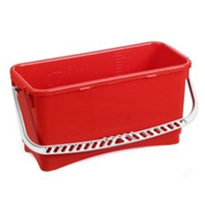710327: Rechthoekige emmer - 20 l - ROOD