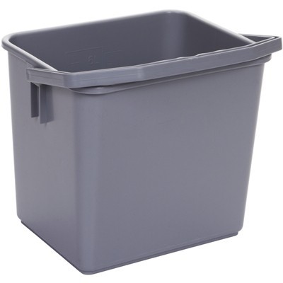 714326: Seau - 6 l - GRIS - anse GRISE