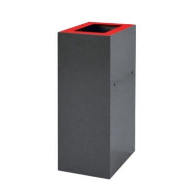 750078: Bomabin Select Modus - 60 l - GRIJS - deksel ROOD