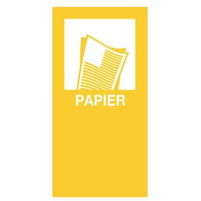 750240: Magneetsticker PAPIER - 9 x 18 cm - GEEL