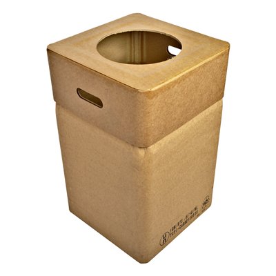 750284: Bomabin Select Cardboard - 82 l  - deksel grote ronde inworpopening