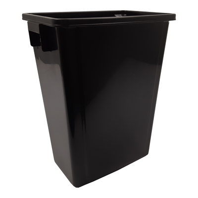 750342: Afvalbak voor Bomabin Select Flat/Dome - 60 l - ZWART