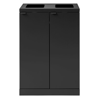 750479: Bomabin Select Bica - 2 x 65 l - ZWART - open/open