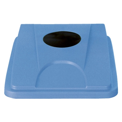 751367: Flessendeksel voor afvalbak Bomabin Select Flat - BLAUW
