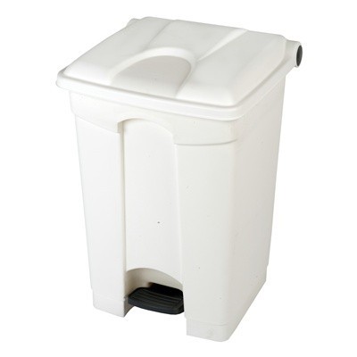 755433: Bomabin Select Pedal Classic - 45 l - BLANC - couvercle BLANC