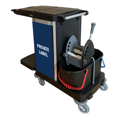 762253PL: Greenspeed C-Shuttle 250 DB met 2-emmer mopsysteem - bedrukte deur en paneel