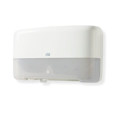 770072: Tork Twin Toiletpapier Mini Jumbo dispenser - WIT - 555500