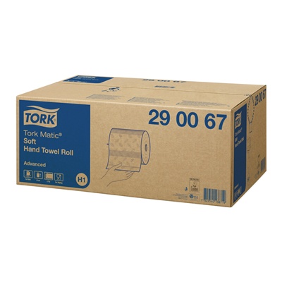 770802: Tork Matic Advanced handdoekrol - zacht - 2 laags - 150 m x 21 cm - 6 rollen - WIT - 290067