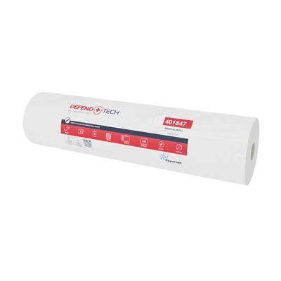 773064: Onderzoekstafelrol - zuiver tissue - 2 laags - 50 m x 50 cm - 143 vel - WIT - 9 rollen