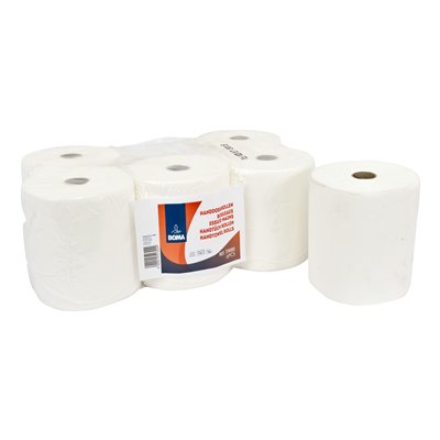 774100: Handdoekrol - zuiver tissue - 3-laags - 100 m x 20 cm - WIT - 6 rollen