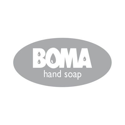 774892: Plaatje "BOMA hand soap" voor Absynth dispenser - GRIJS