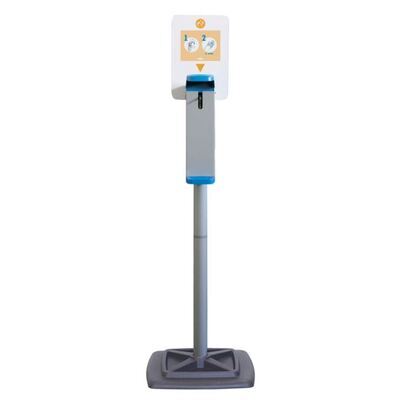 777911: Hand Hygiëne Station Doria - zuil + navulbare dispenser met elleboogbediening - 1000 ml