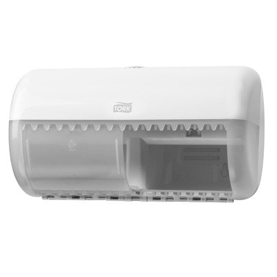 779964: Tork Duo Toiletpapier dispenser - WIT - 557000