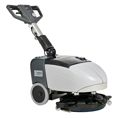 9087341020: Schrobzuigmachine Nilfisk SC351 - inclusief borstel en batterij